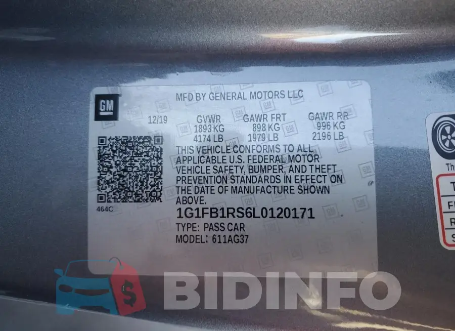 1G1FB1RS6L0120171 Photo# 12