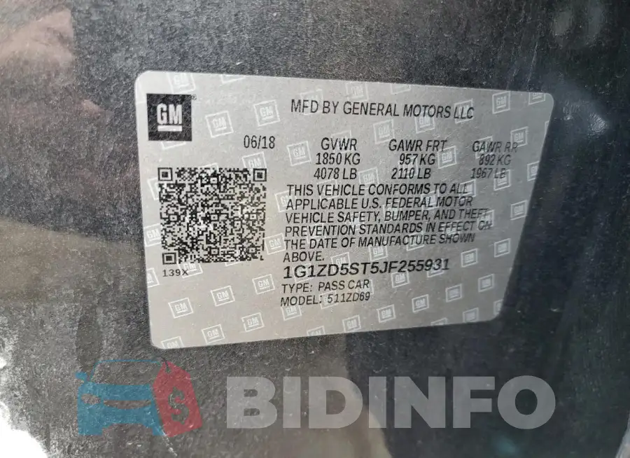 1G1ZD5ST5JF255931 Photo# 12