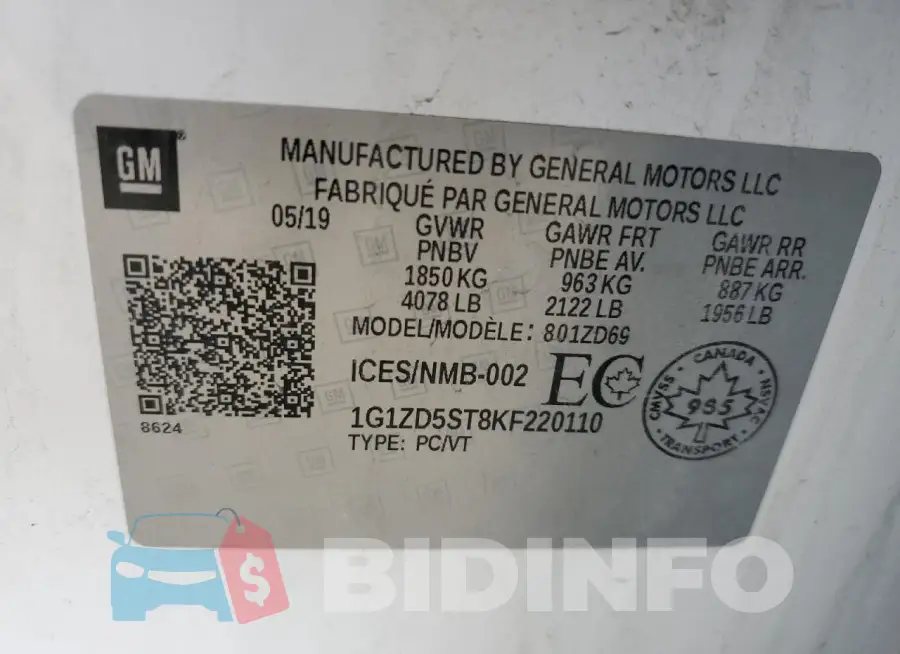 1G1ZD5ST8KF220110 Photo# 12
