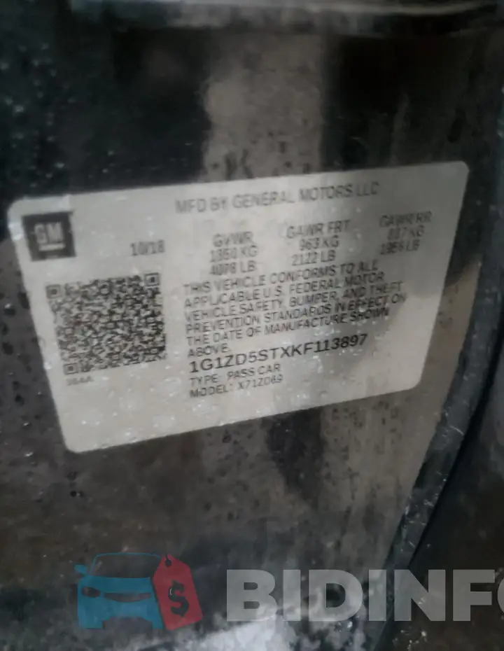 1G1ZD5STXKF113897 Photo# 12