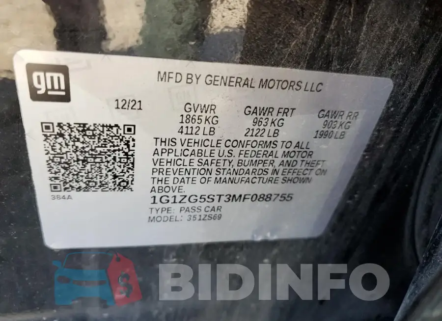 1G1ZG5ST3MF088755 Photo# 12