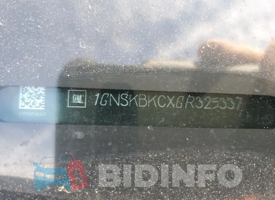1GNSKBKCXGR325337 Photo# 13