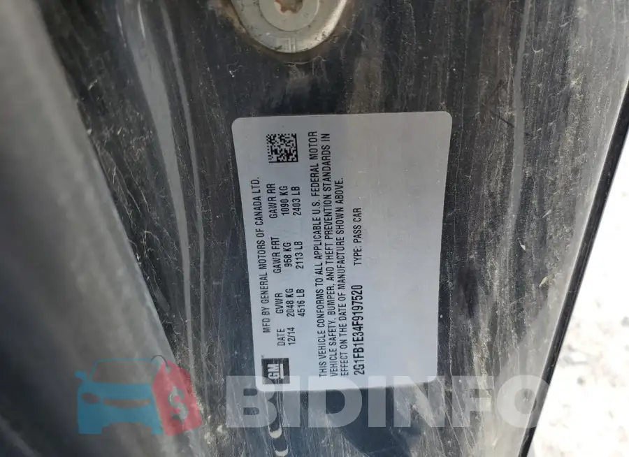 2G1FB1E34F9197520 Photo# 12