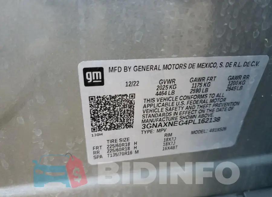 3GNAXNEG4PL162138 Photo# 13