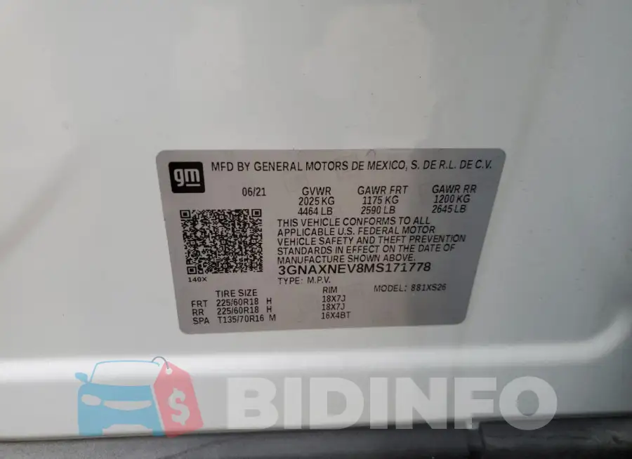 3GNAXNEV8MS171778 Photo# 12
