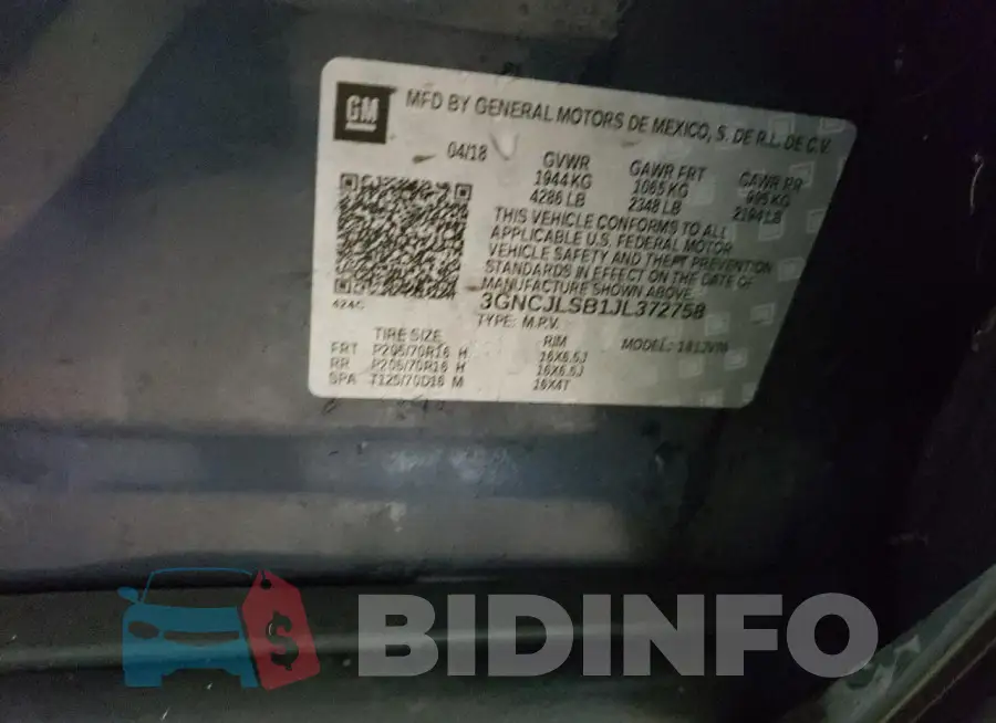 3GNCJLSB1JL372758 Photo# 13