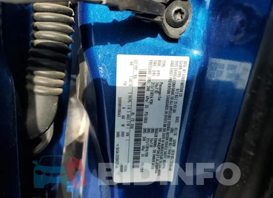 1FADP3K21JL250544 Photo# 13
