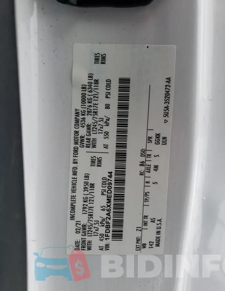1FDBF2A6XMED09744 Photo# 12
