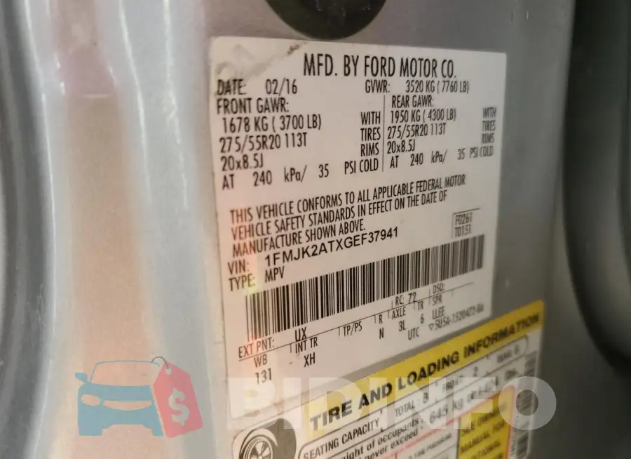 1FMJK2ATXGEF37941 Photo# 13