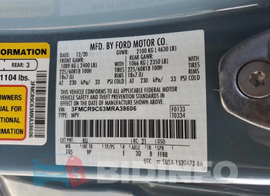 3FMCR9C63MRA38606 Photo# 13