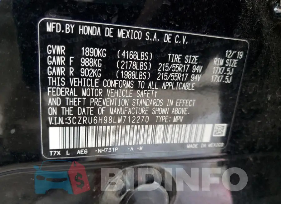 3CZRU6H98LM712270 Photo# 14