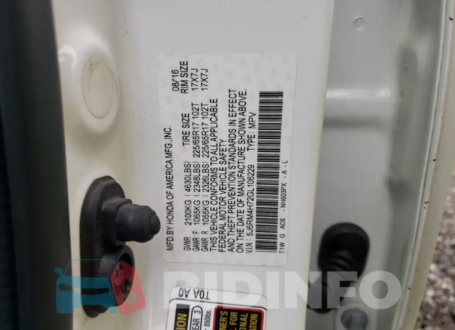 5J6RM4H72GL106229 Photo# 13
