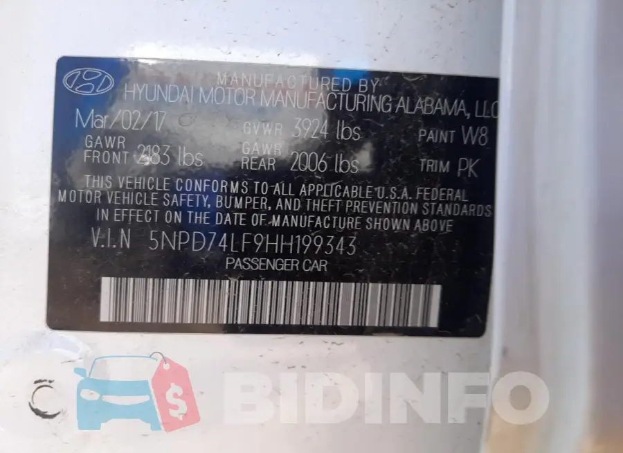 5NPD74LF9HH199343 Photo# 12