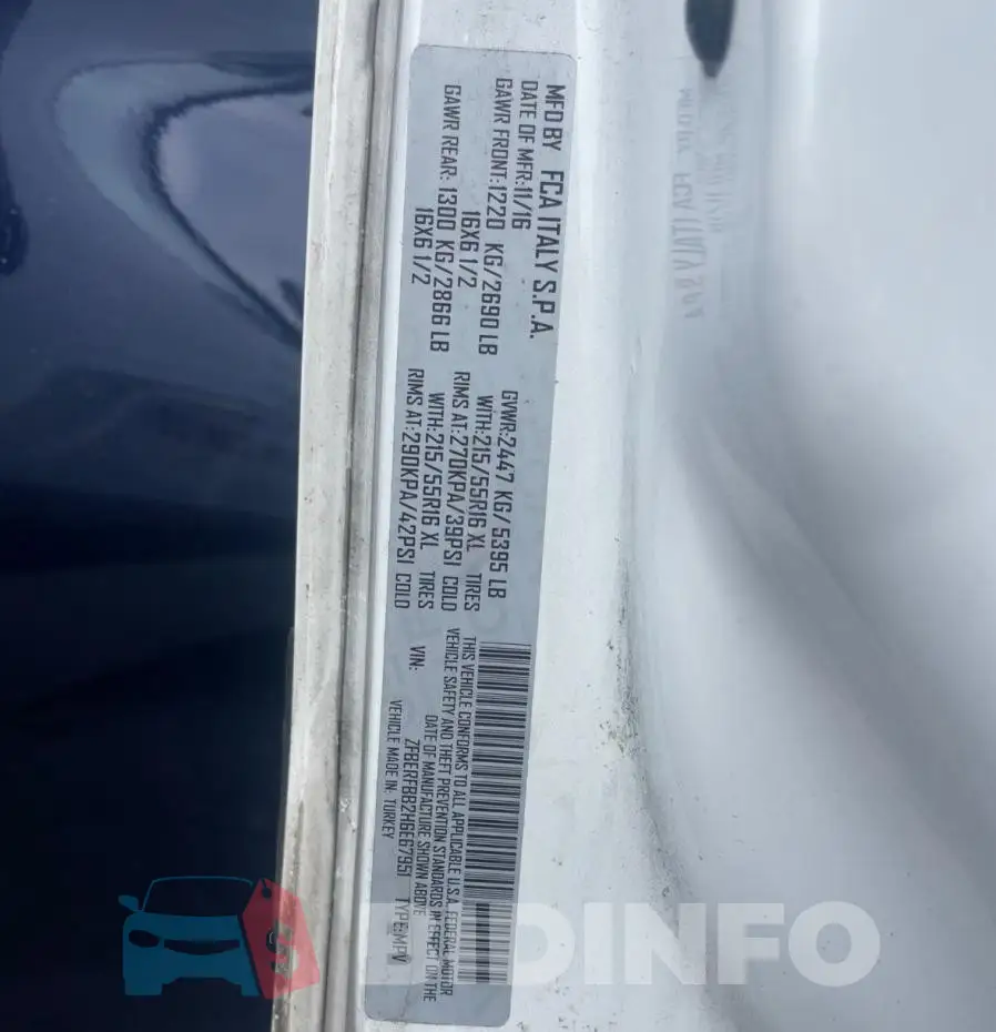 ZFBERFBB2H6E67951 Photo# 12