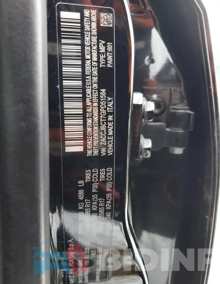 ZACCJBCT7GPD51584 Photo# 14