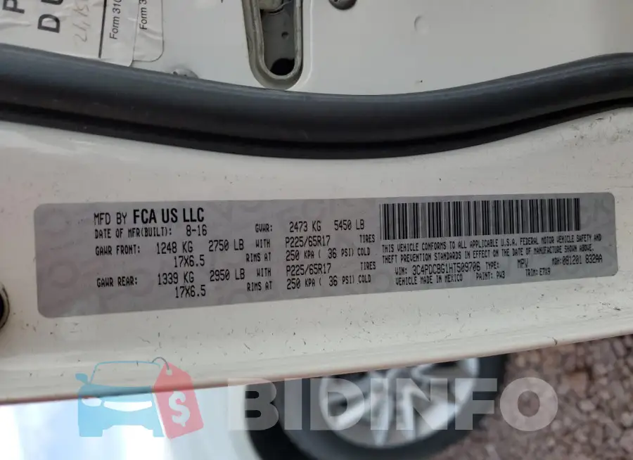 3C4PDCBG1HT509706 Photo# 13