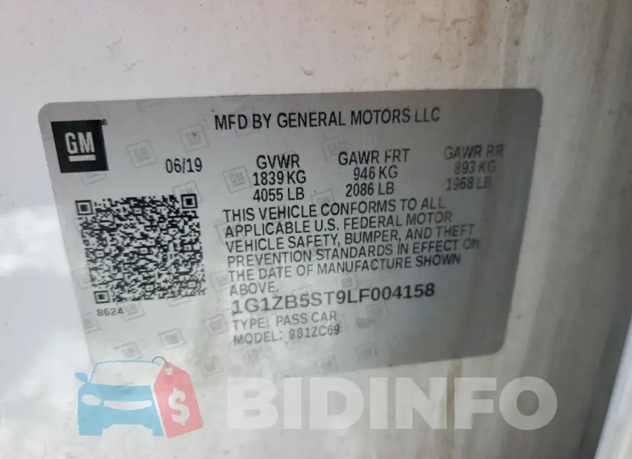 1G1ZB5ST9LF004158 Photo# 12