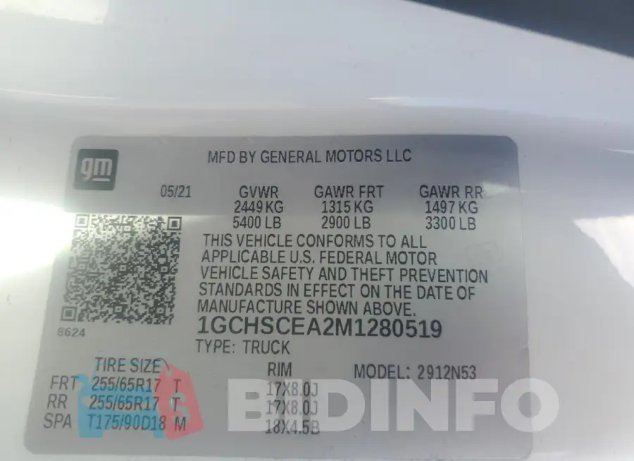 1GCHSCEA2M1280519 Photo# 12
