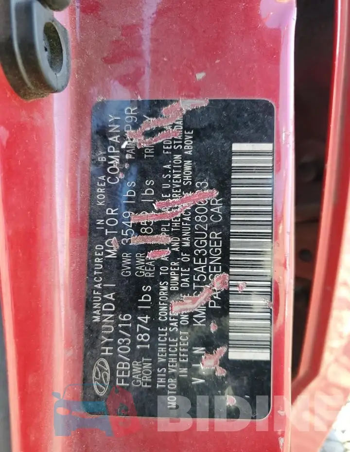 KMHCT5AE3GU280023 Photo# 12