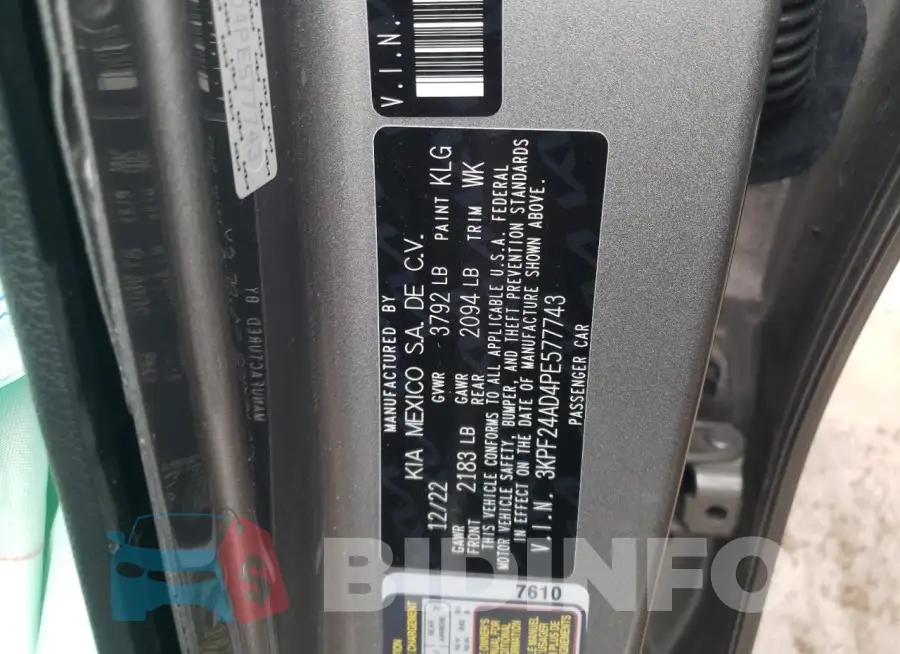 3KPF24AD4PE577743 Photo# 13