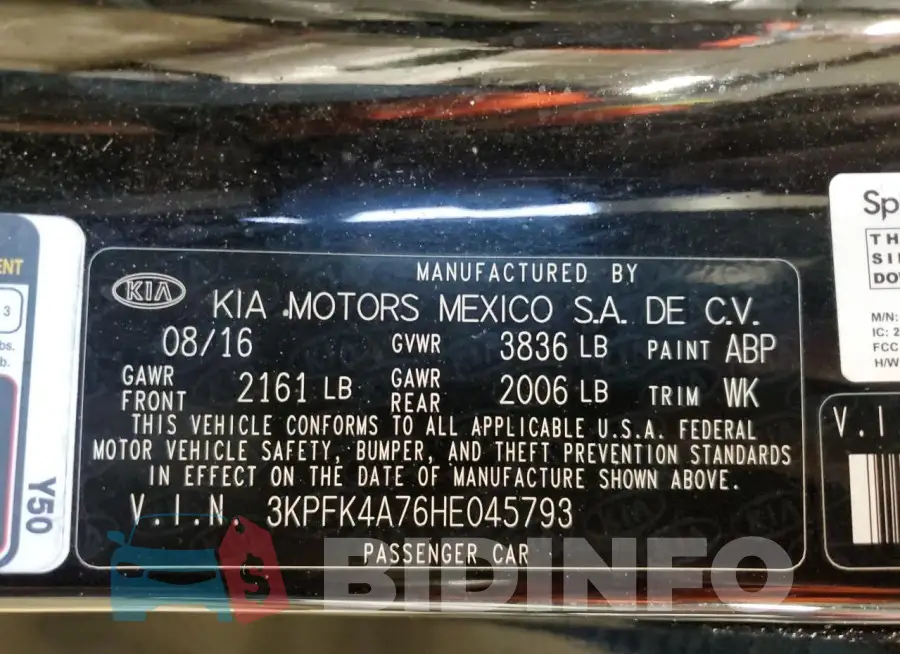 3KPFK4A76HE045793 Photo# 12