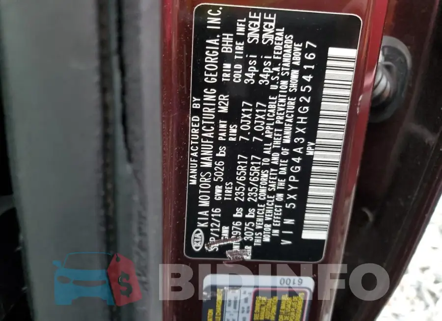 5XYPG4A3XHG254167 Photo# 13