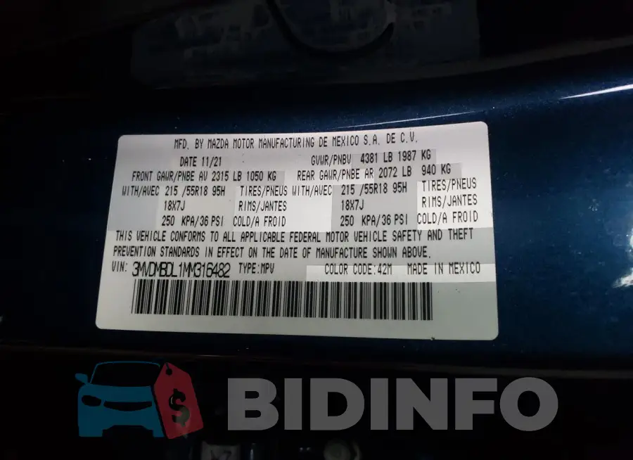 3MVDMBDL1MM316482 Photo# 12