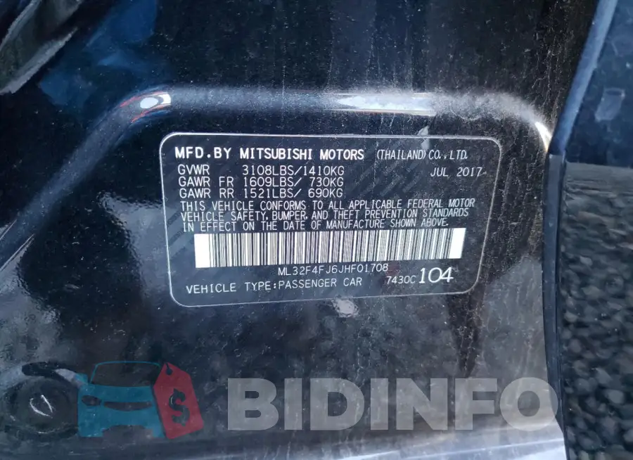 ML32F4FJ6JHF01708 Photo# 12
