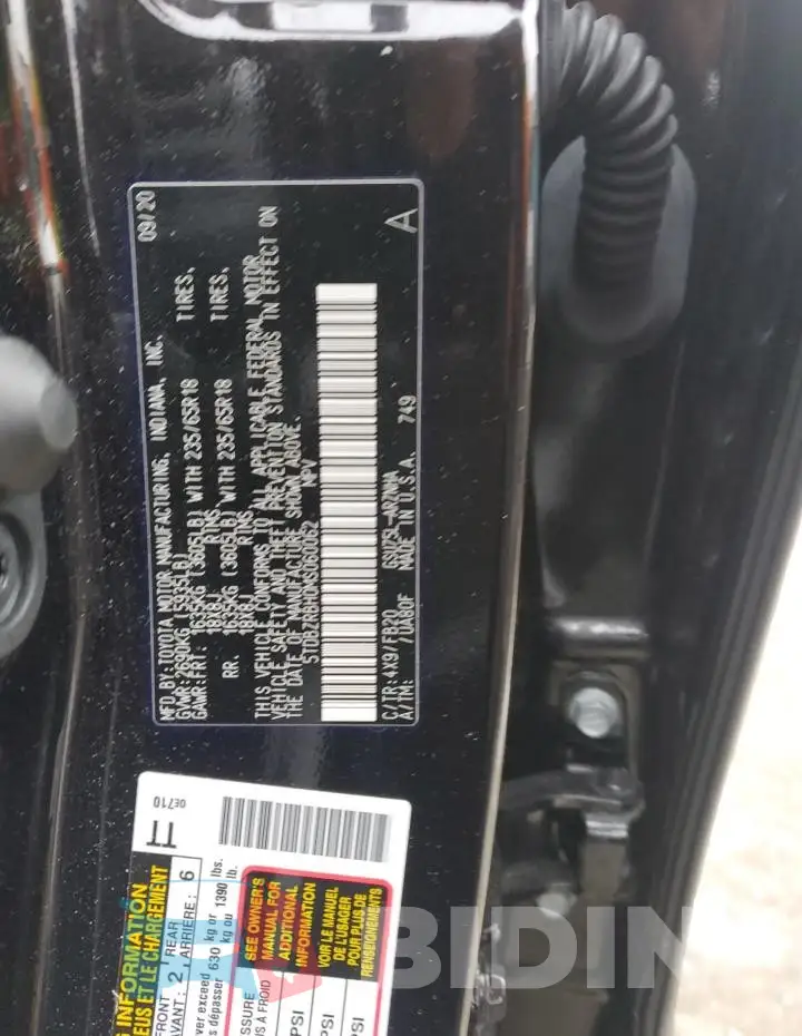 5TDBZRBH0MS060062 Photo# 12