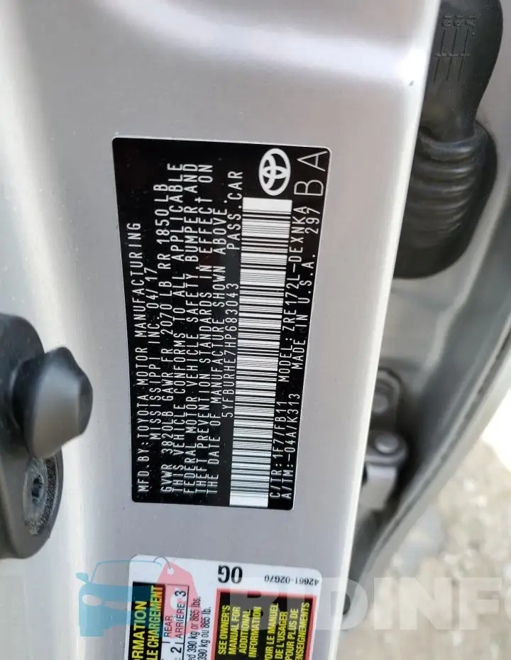 5YFBURHE7HP683043 Photo# 12