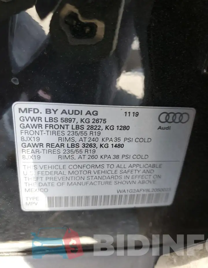 WA1G2AFY9L2050023 Photo# 13