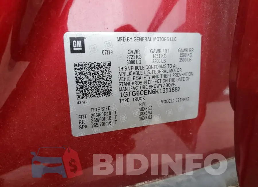 1GTG6CEN6K1353682 Photo# 12