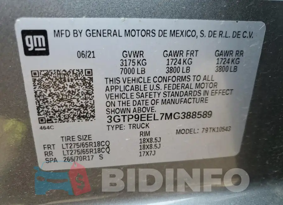 3GTP9EEL7MG388589 Photo# 12
