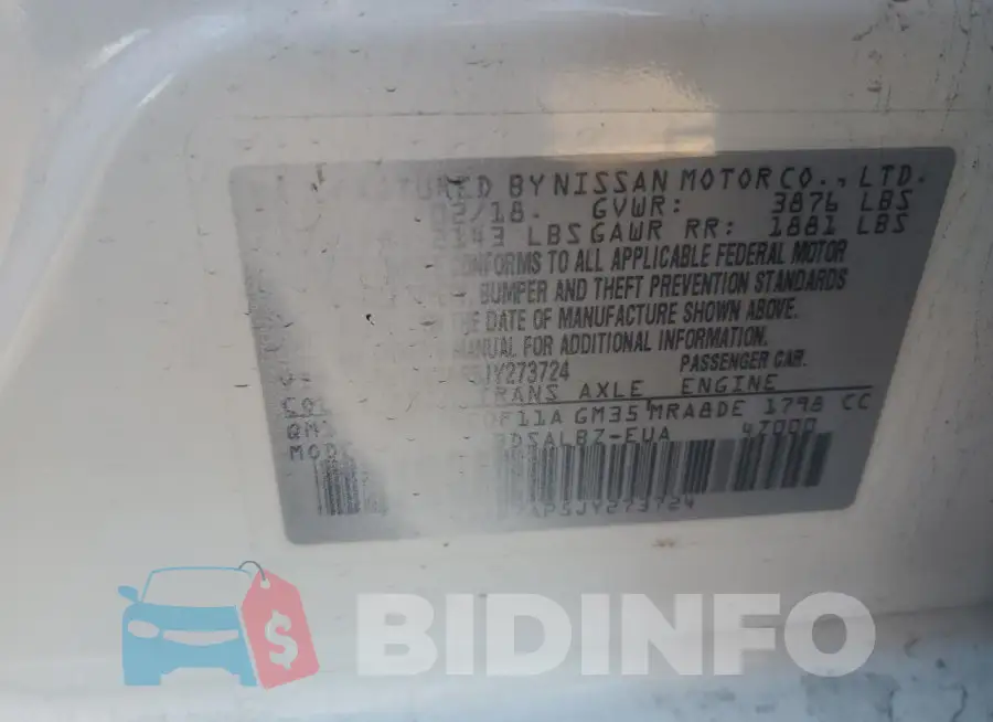 3N1AB7AP5JY273724 Photo# 13