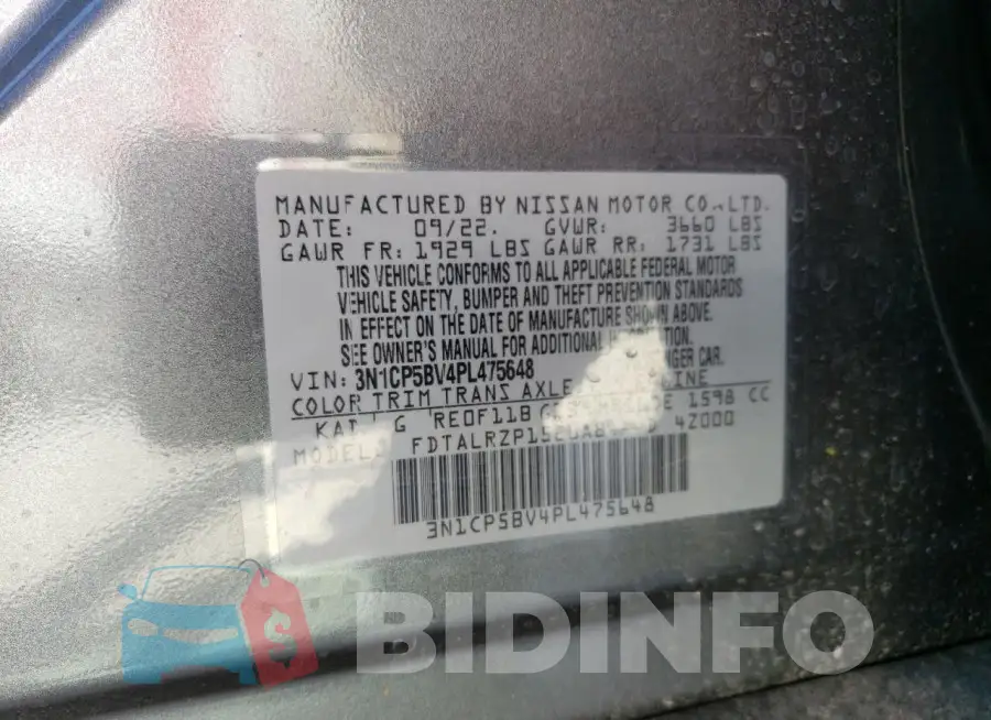 3N1CP5BV4PL475648 Photo# 13