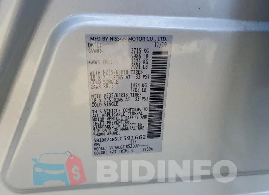 5N1DR2CN5LC591662 Photo# 13