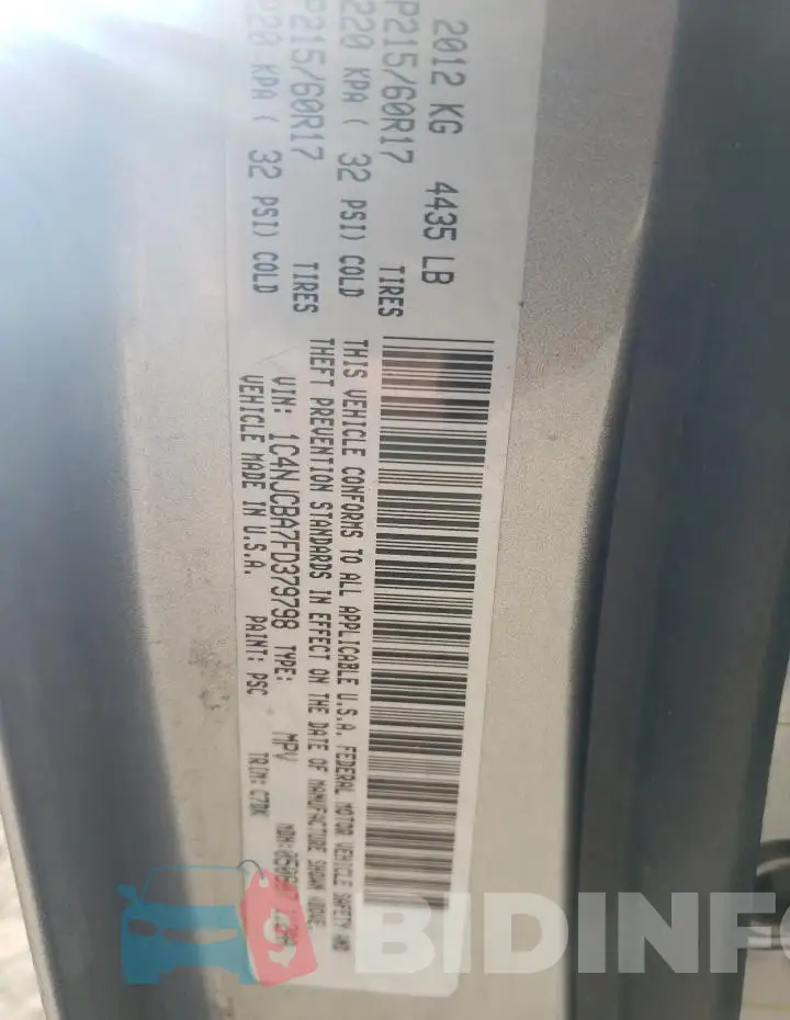 1C4NJCBA7FD379798 Photo# 13