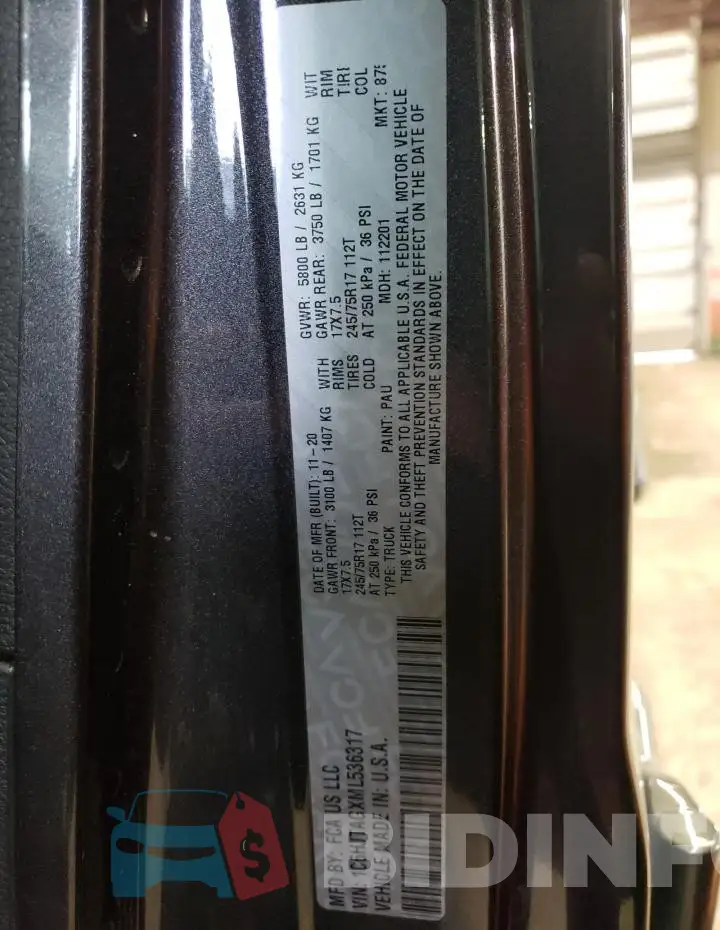 1C6HJTAGXML536317 Photo# 13