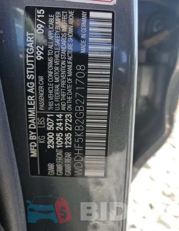 WDDHF5KB2GB271708 Photo# 12