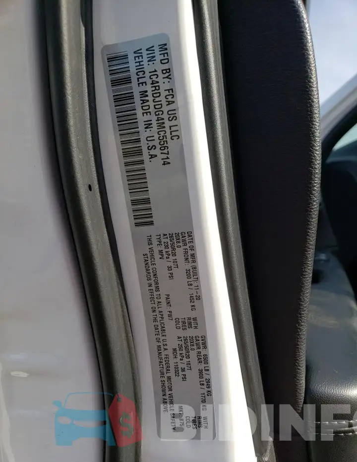 1C4RDJDG4MC556714 Photo# 13