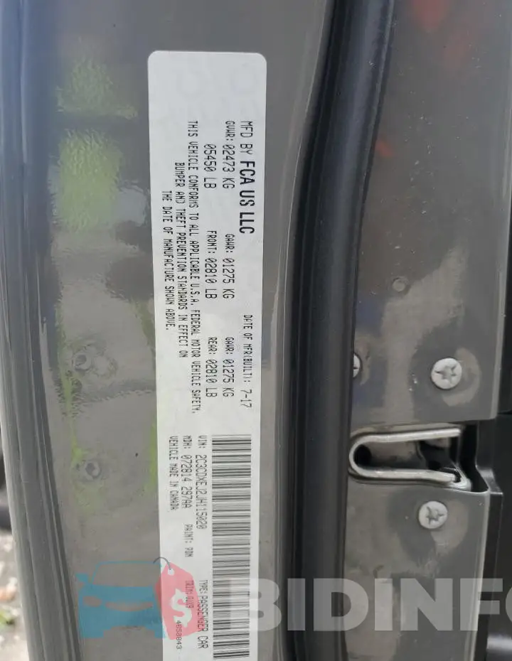 2C3CDXEJ2JH115020 Photo# 12