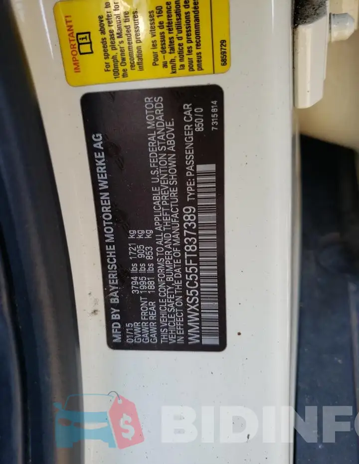 WMWXS5C55FT837389 Photo# 13