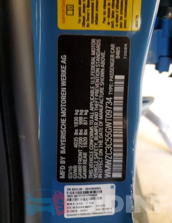 WMWZC3C55GWT09734 Photo# 12