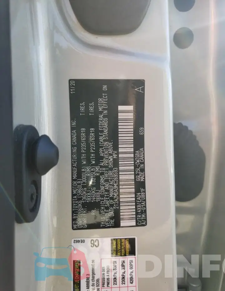 2T2AZMDA9MC269593 Photo# 14