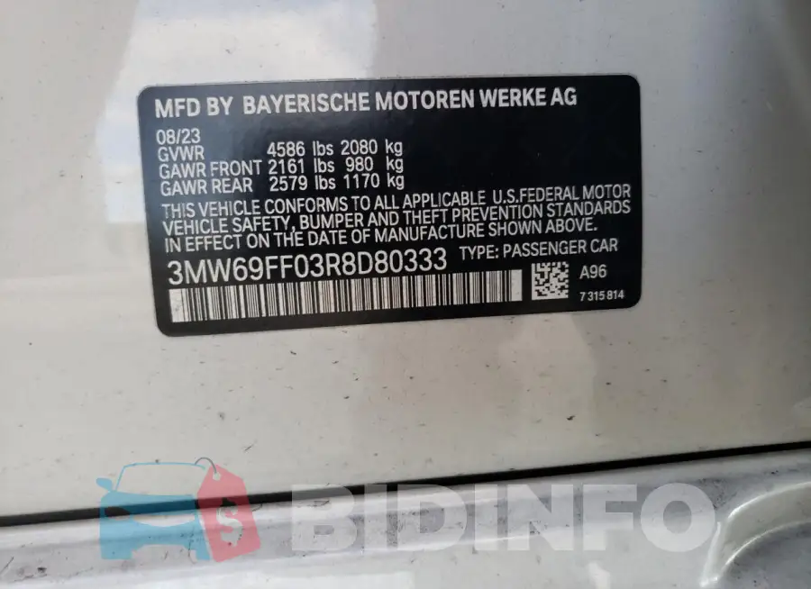 3MW69FF03R8D80333 Photo# 12