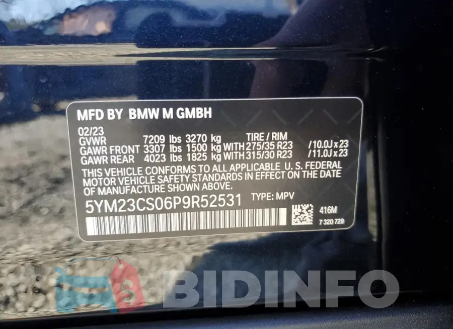 5YM23CS06P9R52531 Photo# 13