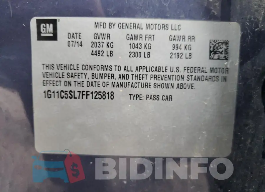 1G11C5SL7FF125818 Photo# 12