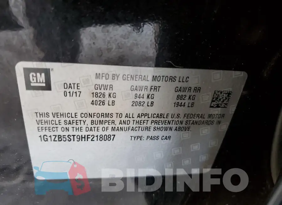 1G1ZB5ST9HF218087 Photo# 12