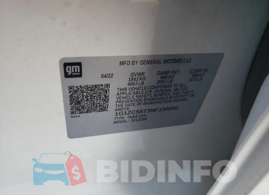 1G1ZC5ST3NF150040 Photo# 12