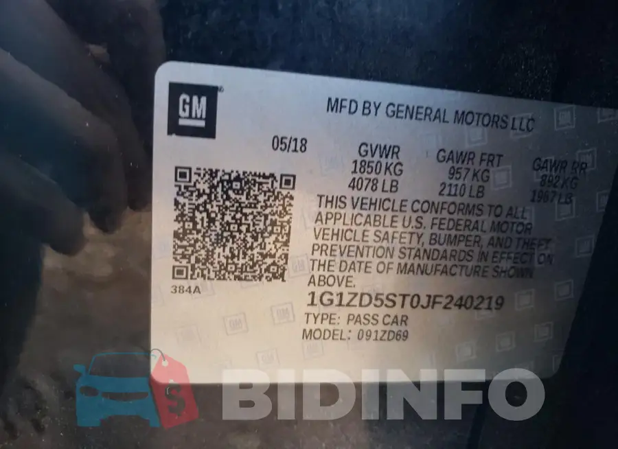 1G1ZD5ST0JF240219 Photo# 12
